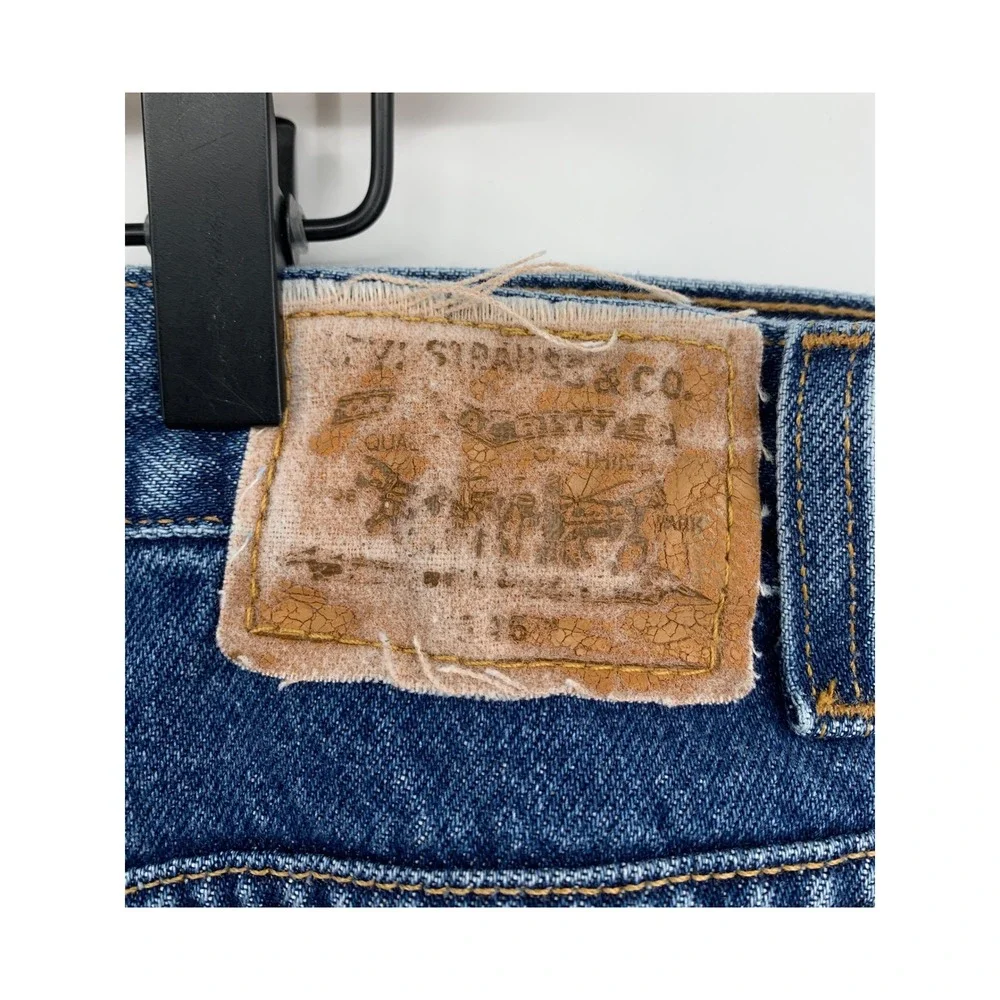 Vintage Levis 545 Jeans Mens 42x31 Blue Loose Orange Tab Fade 90s (Tag 44x32)